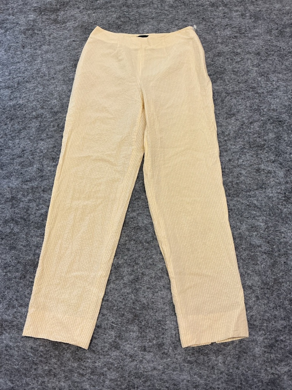 Piazza Sempione Light Cream & Yellow Striped Trousers Best Fits Size 26 - Picture 1 of 5